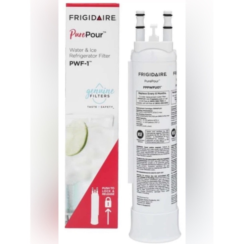 Frigidaire Pure Pour PWF-1 Water & Ice Refrigerator Filter 1 Pack FPPWFU01 New